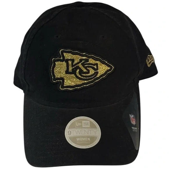 New Era Black & Gold Glitter Kansas City Chiefs Cap