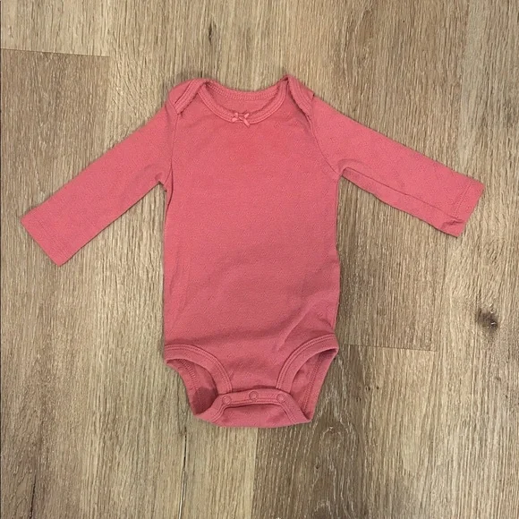 Carter's Pink Long Sleeve Baby Bodysuit