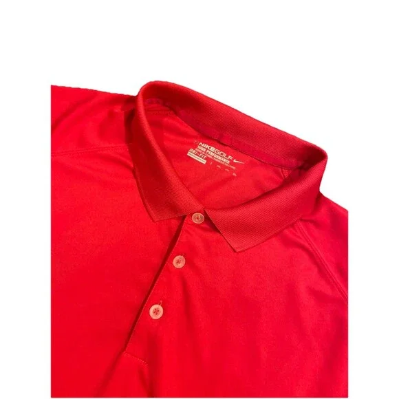 Nike Golf Dri Fit Polo Shirt Men’s 2XL Hot Pink Short Sleeve