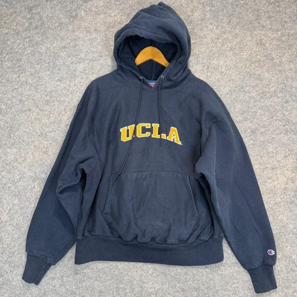 Vintage UCLA Bruins‎ Champion Reverse Weave Hoodie Sweatshirt XL Heavy 90s Y2k