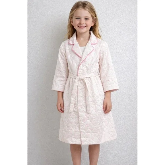 Vintage Quilted Girls Robe