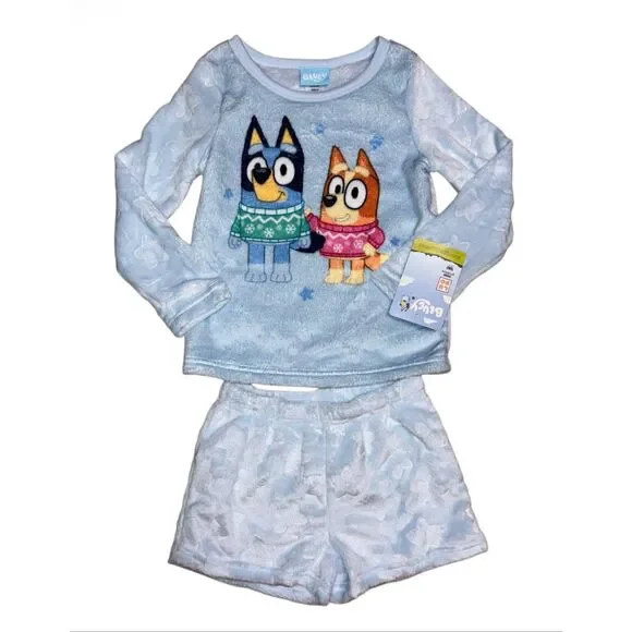 Bluey Fuzzy Pajama Set