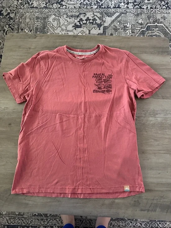 Red Graphic 'Radical Paradise Surf Club' Tee