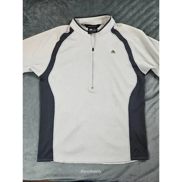 Y2K Nike Shirt Mens Medium 1/4 Zip ACG‎ Running Sphere Performance Blade Collar
