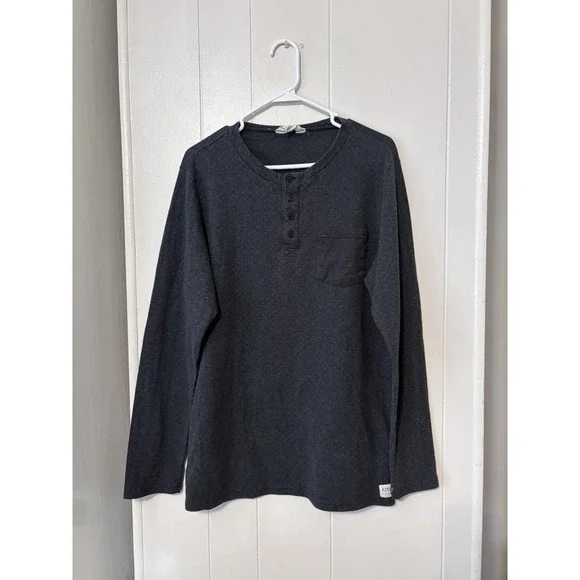 Ezekiel Men's Long Sleeve Tshirt Size Large Heavier‎ Cotton Blend Black