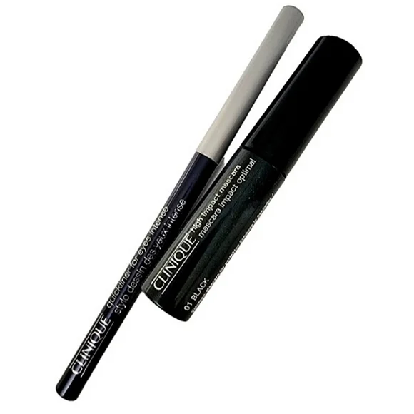 Clinique High Impact Mascaras, 01 Black Clinique Quickliner For Eyes.