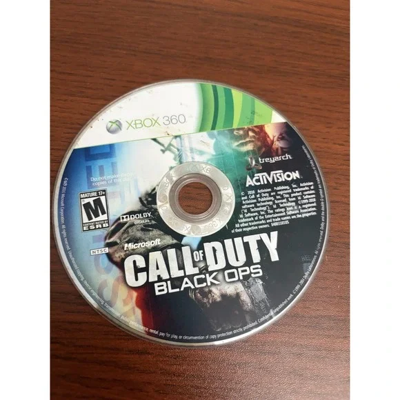 Call of Duty Black Ops (Xbox 360) Disc Only Video Game Shooter COD ACTION