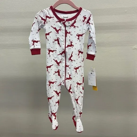 Leveret Holiday Reindeer Pjs NWT 6-12m‎