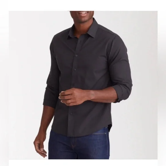 Untuckit Wrinkle Free Black Button down XXL Shirt