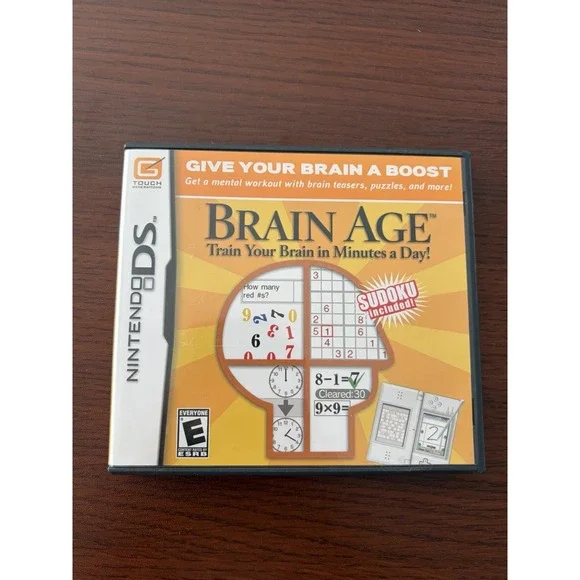 Brain Age Nintendo DS Video Game Complete CIB Tested