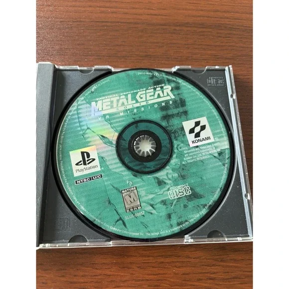 Metal Gear Solid: VR Missions Sony PlayStation 1 PS1, 1999 Disc Only Video Game