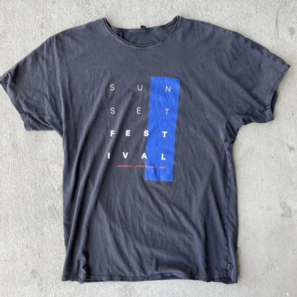 Mens Lululemon 2020 Stanley Park Sunset Festival T‎ Shirt