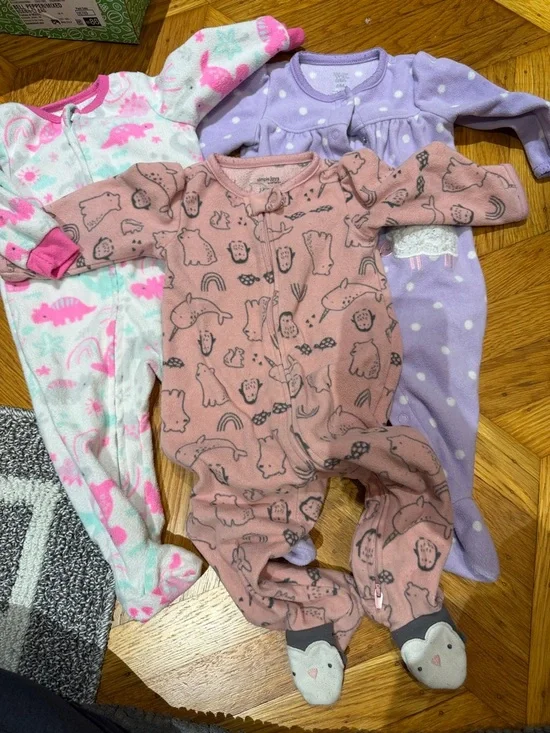 Fleece long sleeves onesie pajamas