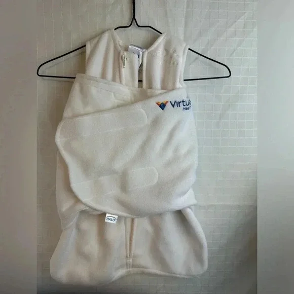 HALO Sleep Baby Sack Swaddle Micro-Fleece Cream Newborn 0-3 Months