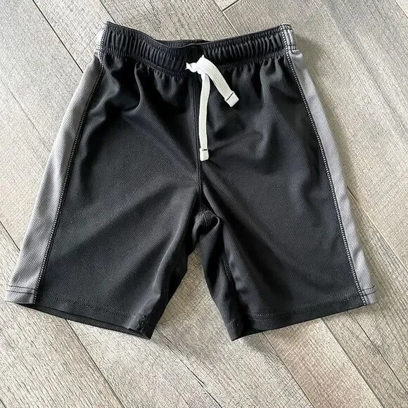 Carters Black (with Gray Side Stripe) Active Shorts. . Size 7.