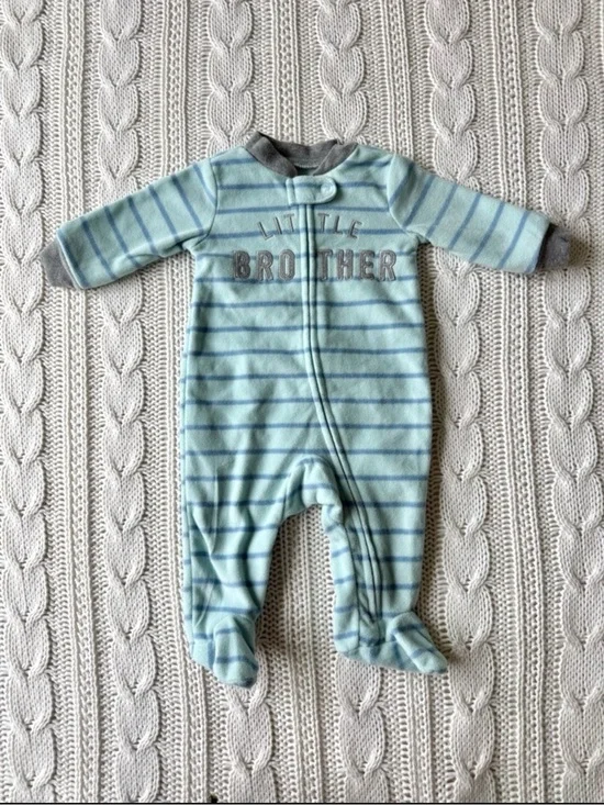 Carter's Mint and Blue Striped 