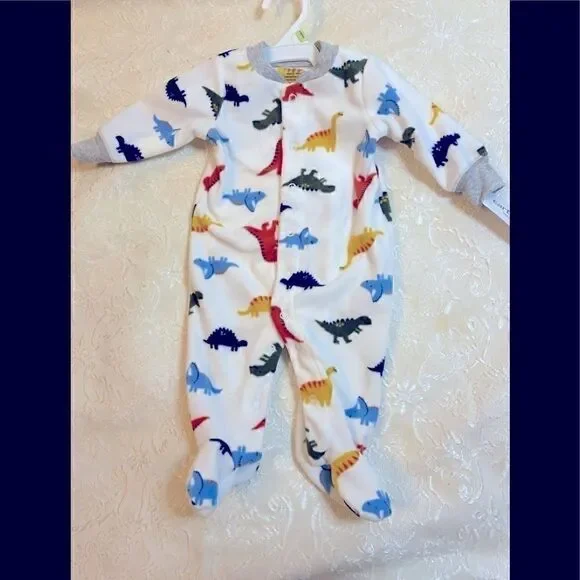 Carter’s Baby Boy Dino print 2 way zip 3 Months