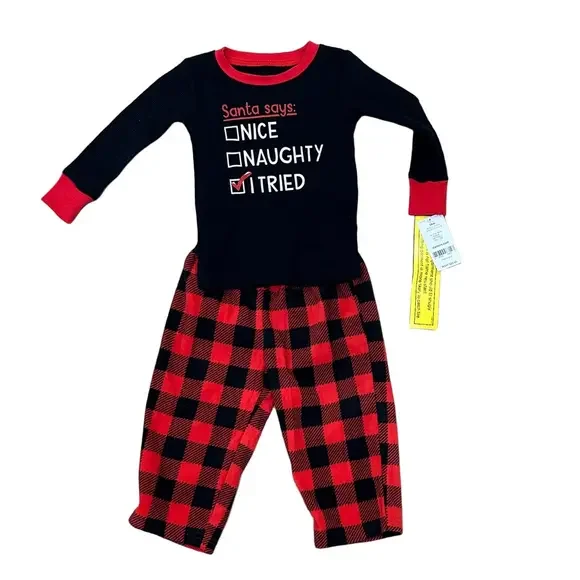 NWT Carter’s 2 Piece Christmas Pajamas Size 18M
