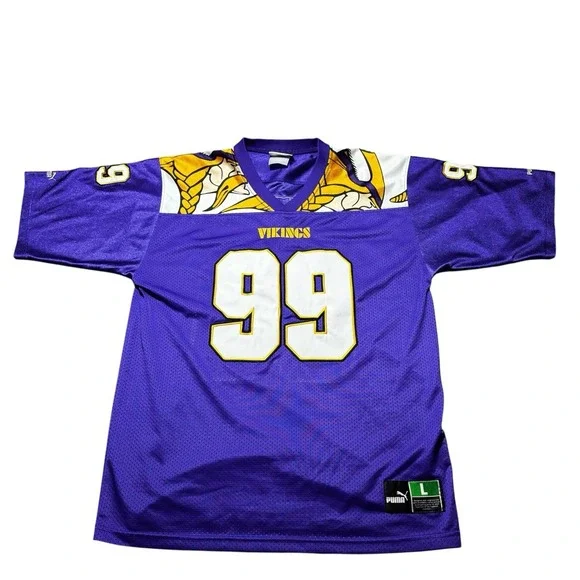 Minnesota Vikings #99 Jersey Mens Sz L Puma Purple