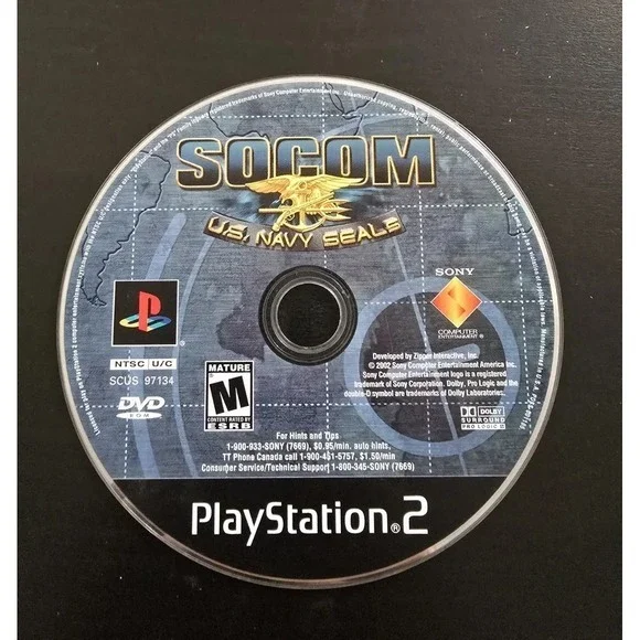 Socom: US Navy Seals (Sony‎ PlayStation 2) PS2 Disc Only Video Game