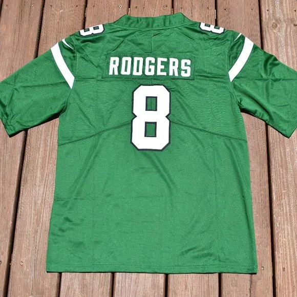 New!! Aaron Rodgers New York Jets Green Football Jersey Adult Men's XXL
