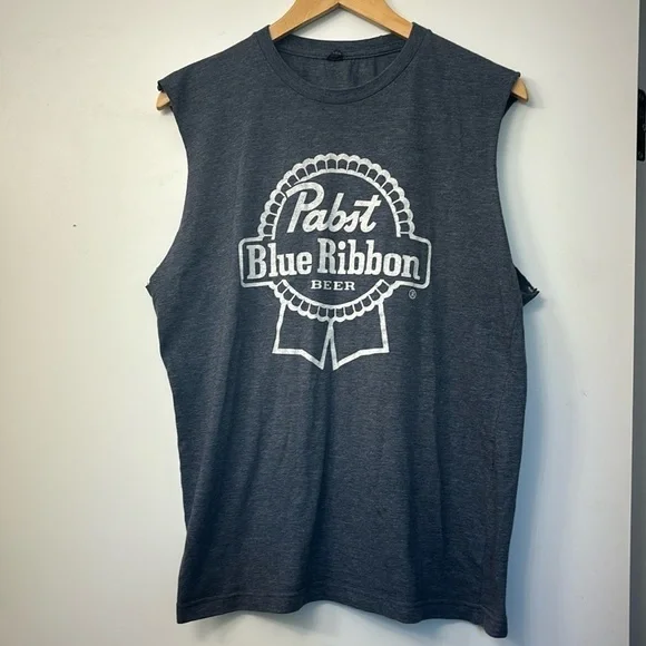 Pabst Blue Ribbon deconstructed tank top size large