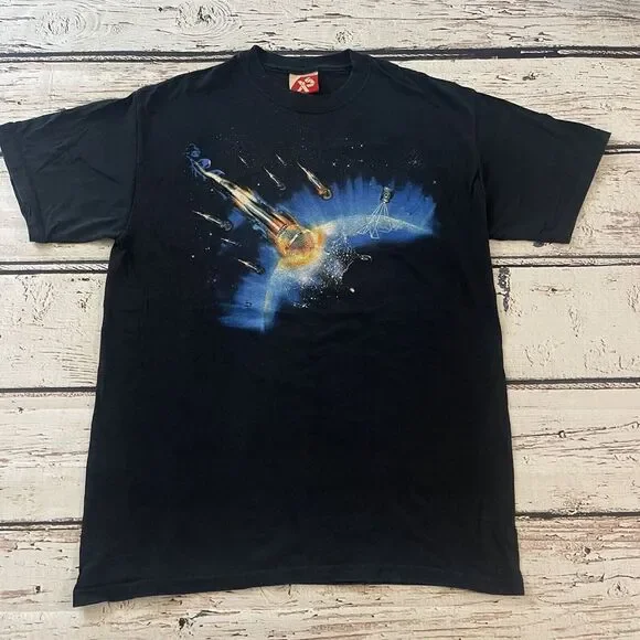 Vintage Exact Science Men's Size‎ Medium's Space Paint T Shirt Made In USA