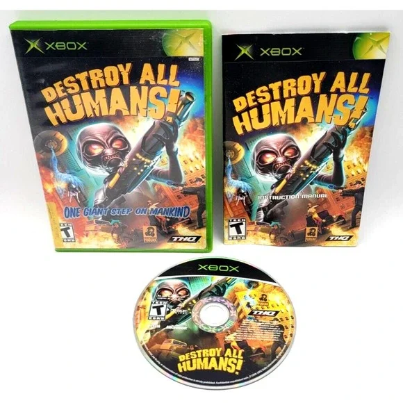 Destroy All Humans!‎ (Original Xbox) Black Label CIB COMPLETE & TESTED