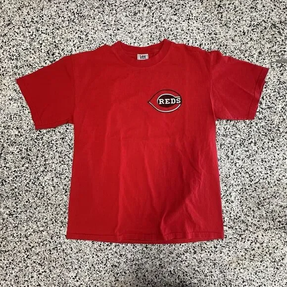 Vintage Lee Sport Cincinnati Reds Ken Griffey Jr Shirt Mens Large 2005 Y2K Red