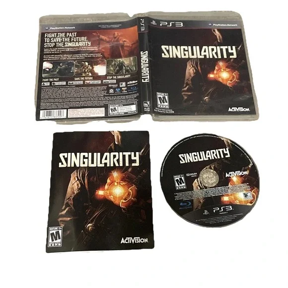 PS3 Singularity Game 2010 Sci-Fi FPS Time Loop Clean CIB Mint Disc + Manual