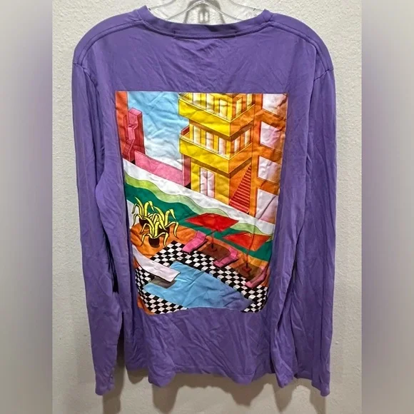 Scotch &‎ Soda men’s “Pool” Purple Graphic Tee XL