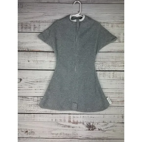 Sleeping Baby Zipadee Zip Sleep Sack Gray Neutral Microfleece Small 4-8mo Unisex