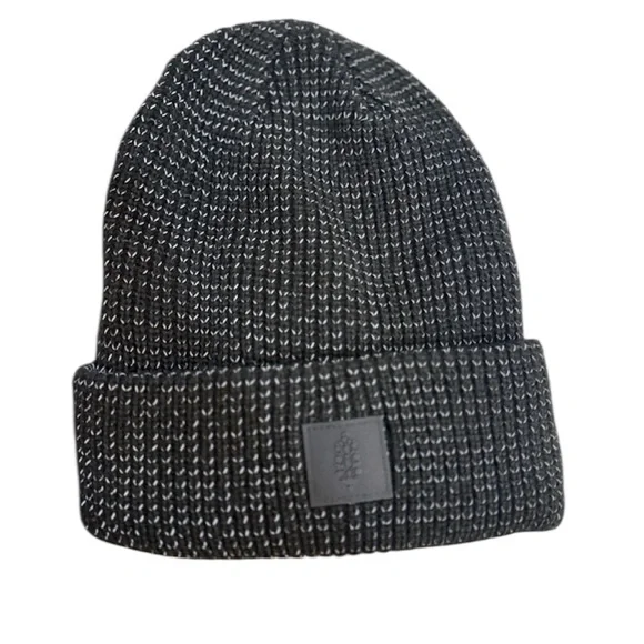 Free People Movement Stripe it up Cool Down Black Knit Beanie‎ One Size