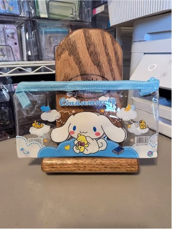 #CIN-2307 Cinnamoroll Small Vinyl Zippered Pencil bags 7.5