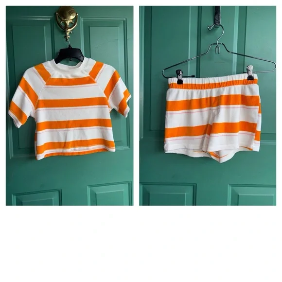 Art Class sleepwear large 10/12 Cozy White and Yellow Sleepwear