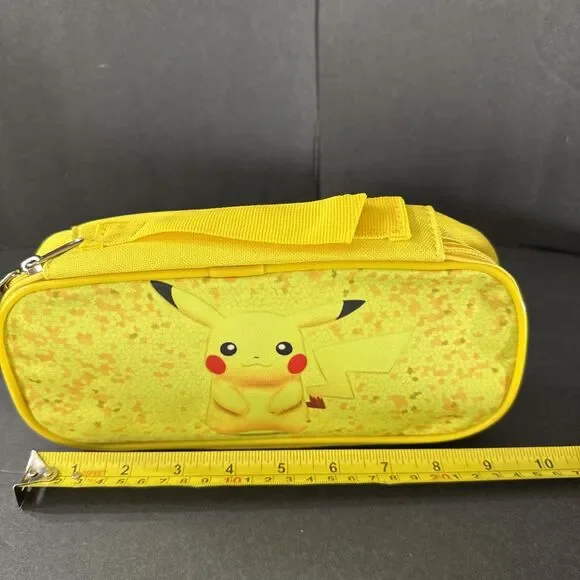 Pokemon Pikachu small multiuse pencil school travel bag pouch with zipper handle