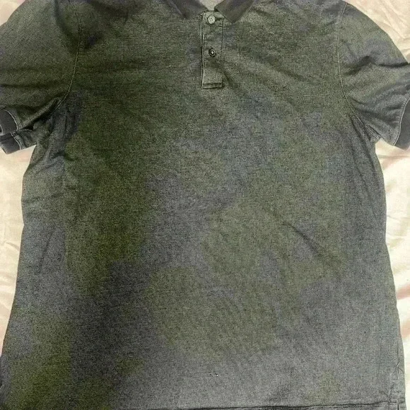 Michael Kors Men Charcoal Gray Polo Shirt - SIZE L - A1