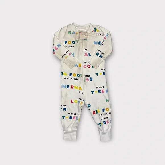 Hanna Andersson Colorful Text Organic Sleeper