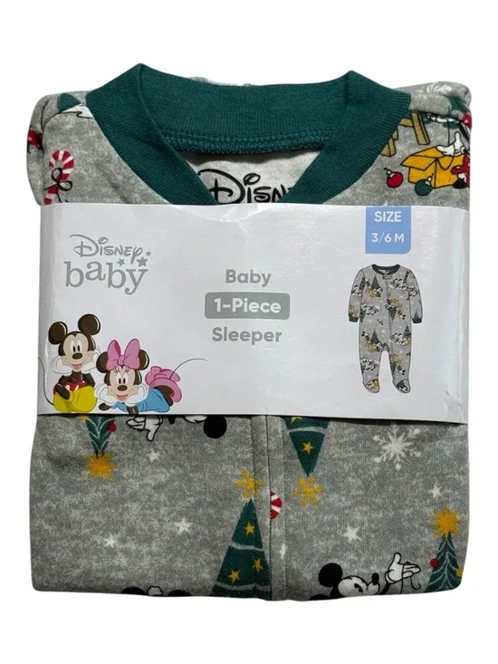 Disney Baby Mickey Mouse Footie Pajamas Size 3-6 Months NWT