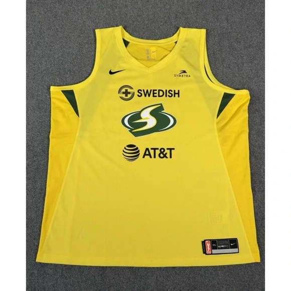 Nike WNBA Seattle Storm Jewell Loyd #24 Jersey Mens XXL Yellow Basketball EUC