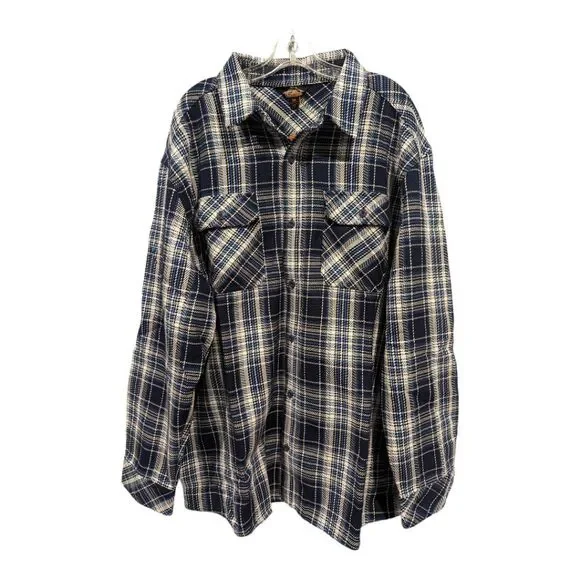 Men's Pacific Trail blanket flannel blue button up.  Size XXL.  100% cotton.