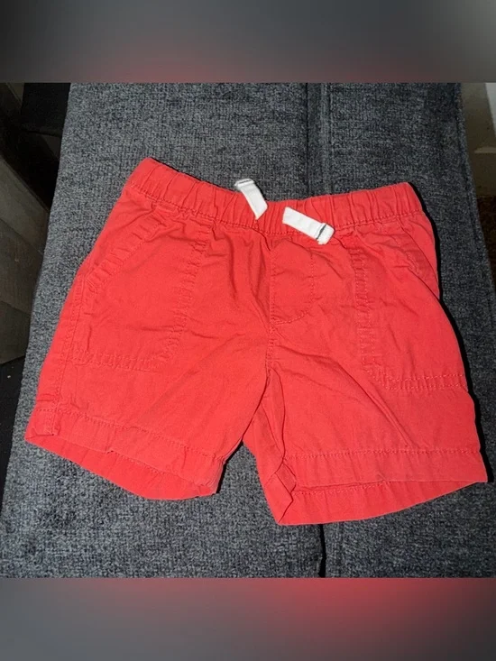 Carters 12 month shorts boys girls Classic Toddler Red Elastic Waist Shorts