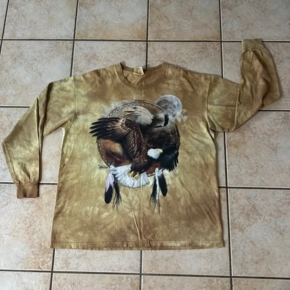 The Mountain Men’s Long Sleeve Bald Eagles 2009‎ Carol Cavalaris, Sz Large