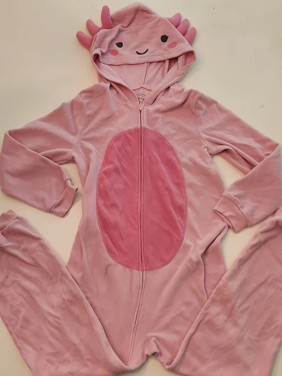 Carter's Pink Fleece Axolotyl Pajamas Costume Size 10