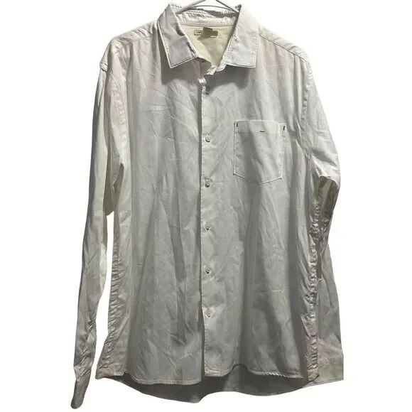 Carbon 2 Cobalt Large (L) White Button Down