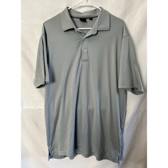 Dunning Golf Polo Short-Sleeved ‎ Men's Large In Blue/Light Green