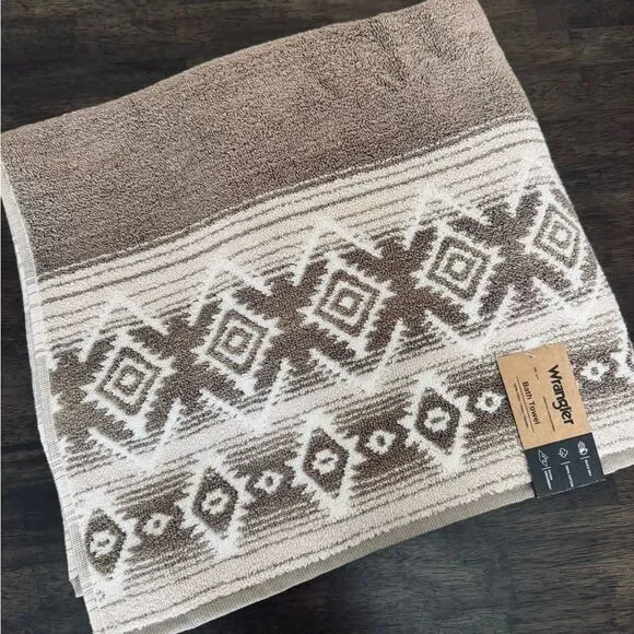 Wrangler Tan Western Southwest Tribal Bath Towel