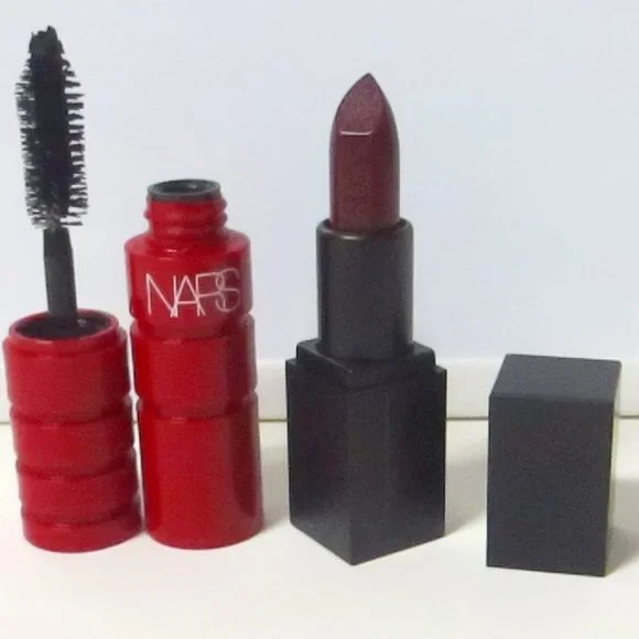 Nars Climax Mascara Explicit Black / Audacious Lipstick Josephine travel size