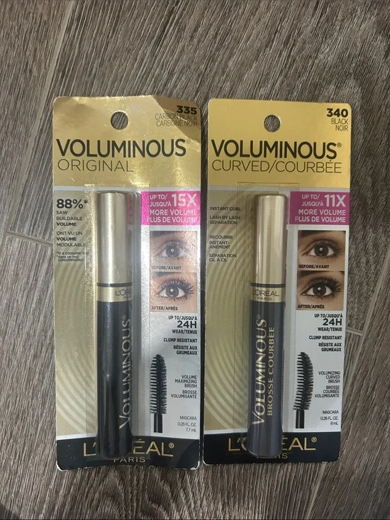 2X L'Oréal Voluminous Mascara Duo in Black & Carbon Black 🌸 FIRM PRICE 🌸