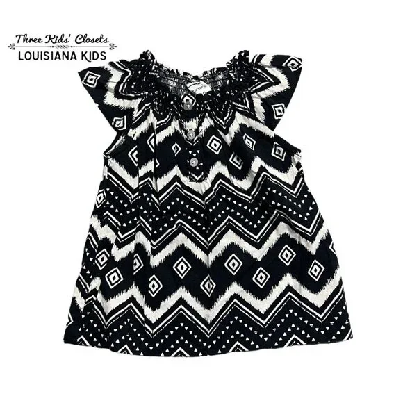 Carter's 12m Black & White Tunic Top